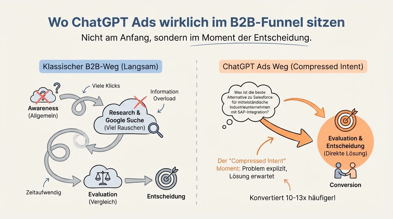 ChatGPT Ads im B2B: Was 2026 kommt und wo sie wirken